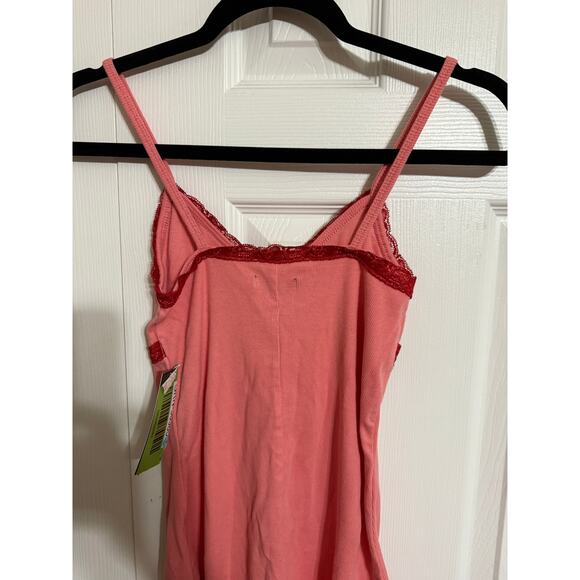 Size XS Women's Sleeveless Lace Trim Knit Bodycon Dress - Wild Fable Coral Pink - Picture 6 of 7